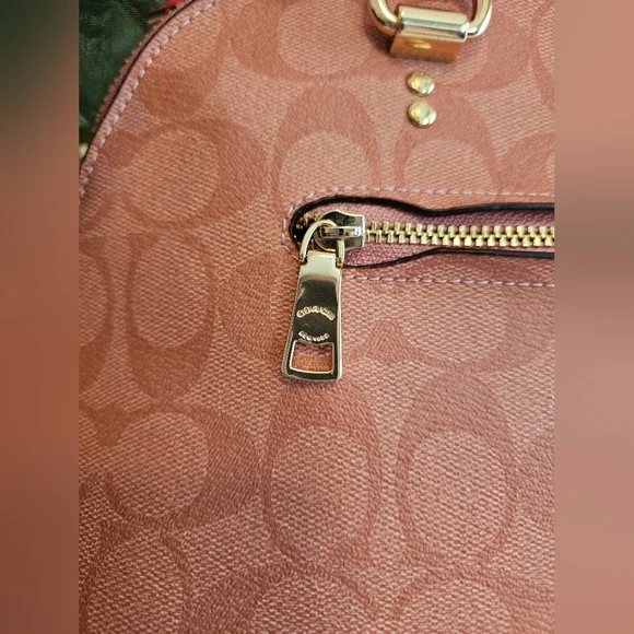 Coach KATY Satchel in Signature Design - Blush Pink Color - EUC - Picture 8 of 12